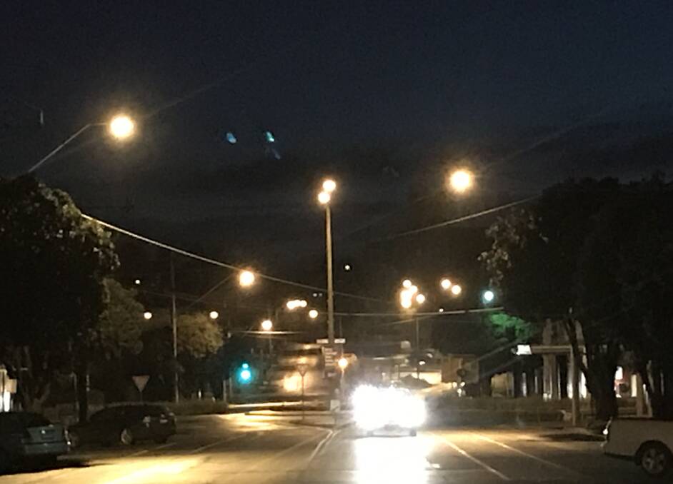 Busy: It was all clear (except for the car coming towards me pretty quickly) at 7am looking north up Warrnambool's Kepler Street. At that time it was 8.1 degrees and felt like 3.8.