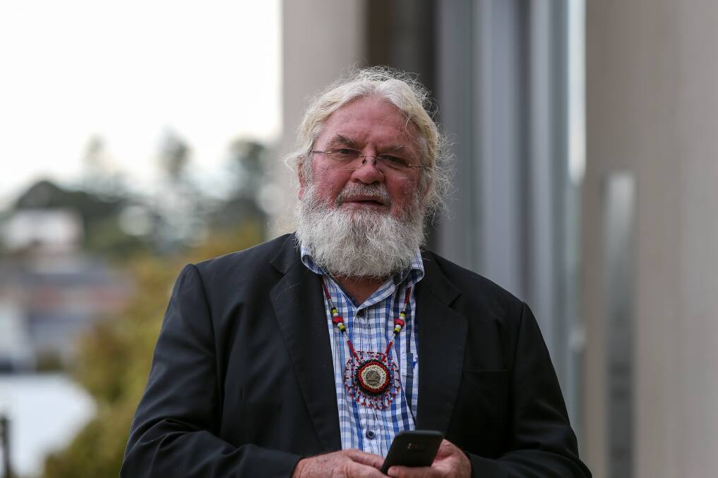 Ongoing legal battle: Geoff Clark previously outside the Warrnambool Magistrates Court.