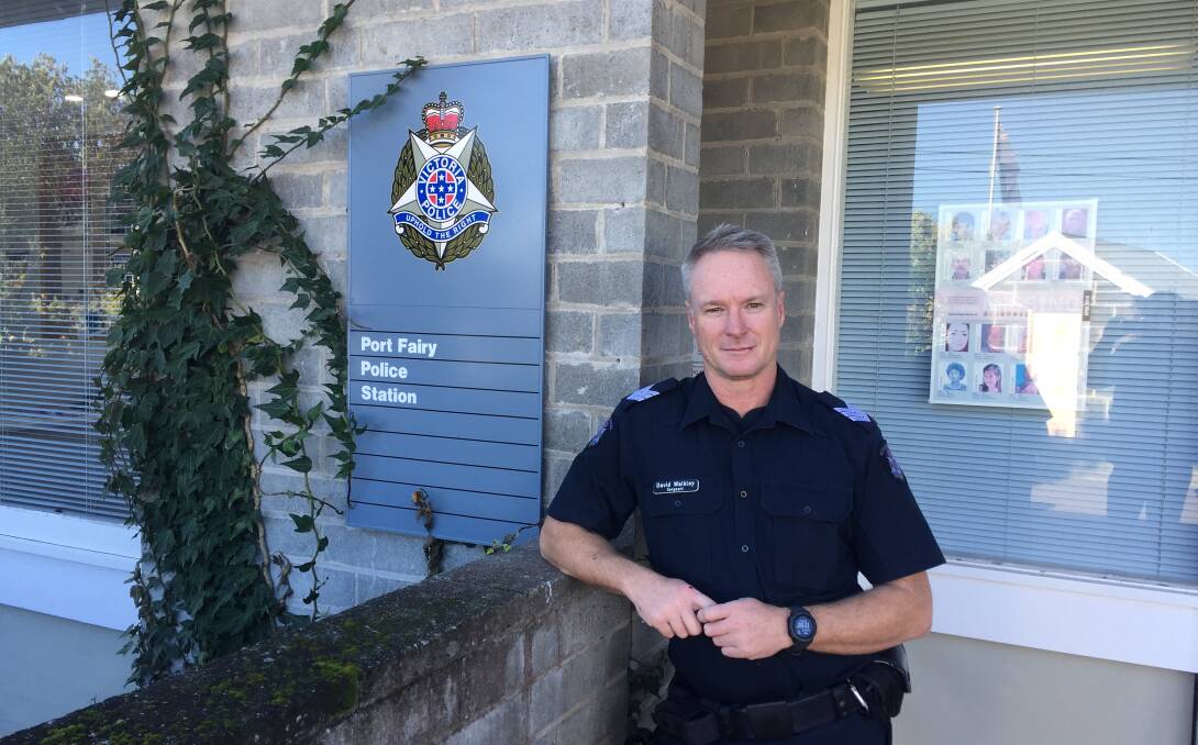 COVID crusader: Port Fairy police Sergeant David Walkley says blatant breaches of the CHO regulations will be met with heavy fines.