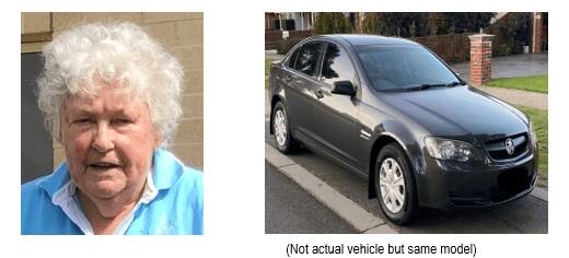 Missing: Timboon's Ethel McLean and her vehicle have been missing since Thursday last week.