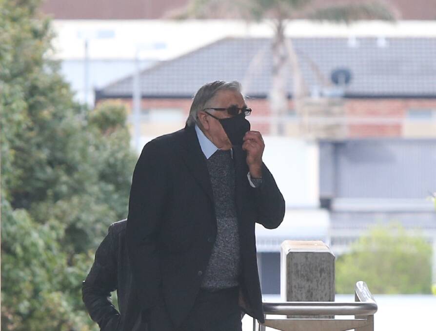 Special sitting: Former Framlingham trust chairman Lionel Harradine enters Warrnambool court this week to give evidence in a $2.48 million fraud case. Picture: Mark Witte
