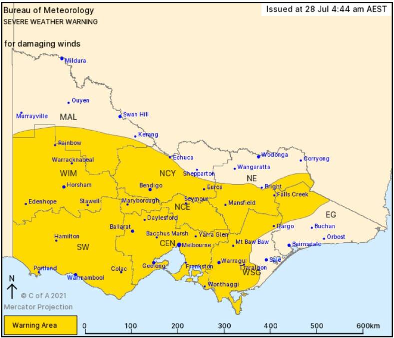 Severe weather warning continues for south-west