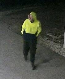 The image Portland police released of the man they want to identify. Please call Portland police on 5522 1500 or Crime Stoppers on 1800 333 000.