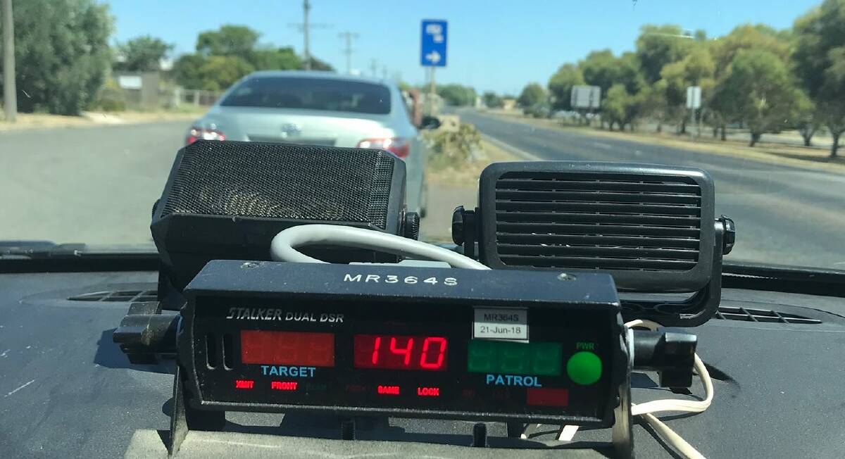 Busted: This P-plater was caught at 140km/h and now faces a lengthy licence suspension.