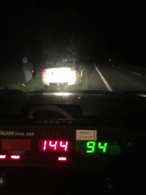 P-plater clocked at super quick 144km/h