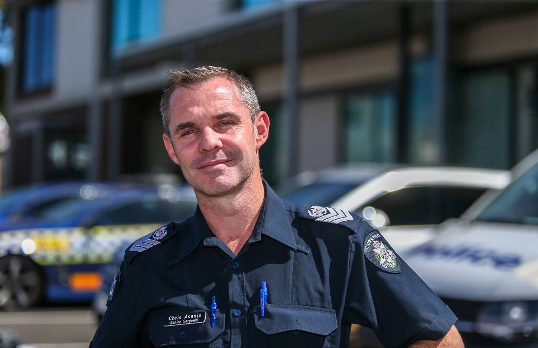 Help available: Warrnambool police Senior Sergeant Chris Asenjo has urged victims of family violence to make a report to police and seek the assistance of support services.