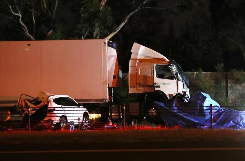 Four police officers died after a collision caused by a truck driver having a medical episode.