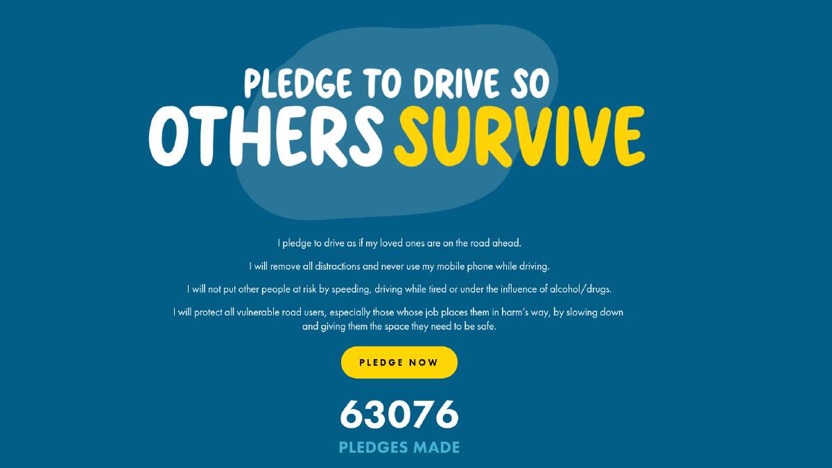 Drivers asked to pledge to be safe during road safety week
