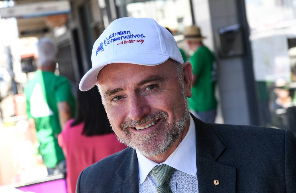 Time for change: Australian Conservatives leading senate ticket holder Kevin Bailey has been in Warrnambool as part of a regional Victorian tour heading into next year's federal election.