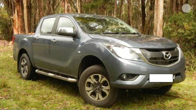 A Mazda BT-50 similar to the vehicle that was used in a number of offences across the south-west.