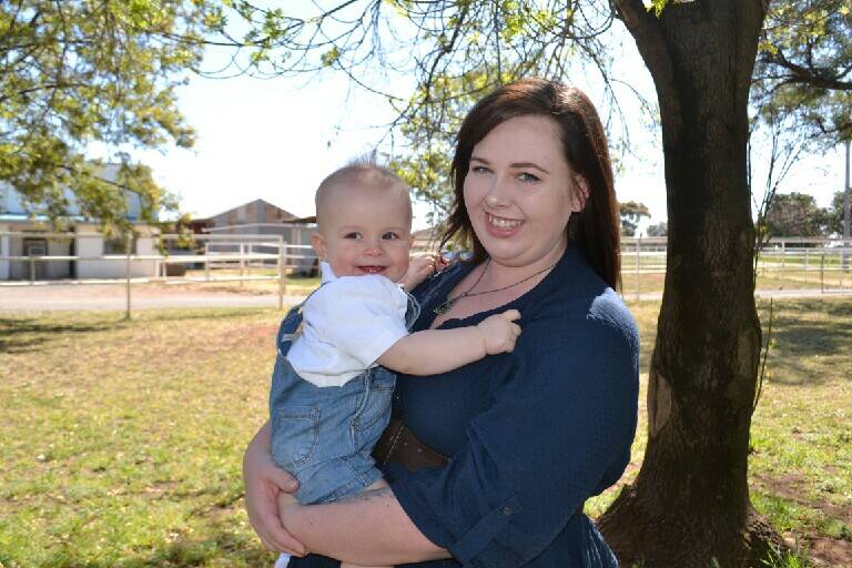 No wheels: Warrnambool's Jessica Longmore and her son Logan are now without a car after it was stolen and torched.