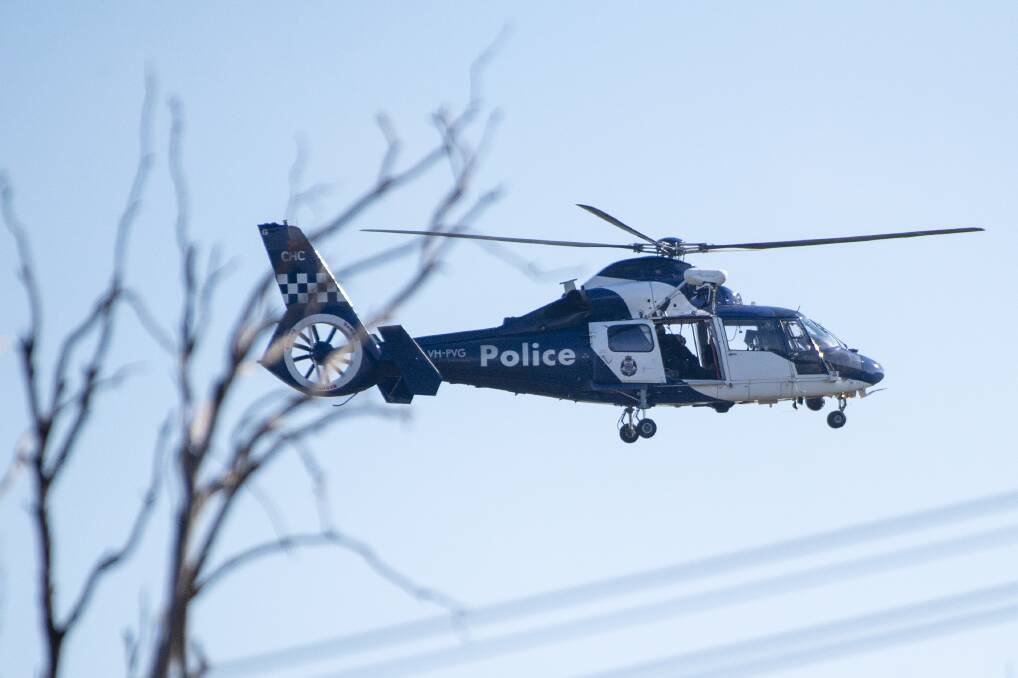 Safe and sound: A Victoria Police air wing helicopter was involved in a rescue near Nelson on Saturday morning.