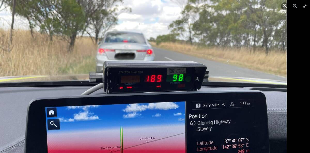 P-plater in Dad's Honda Accord clocked at 189km/h