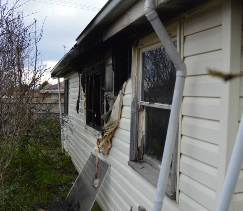 Information wanted: The two bedroom unit at 38 Wellington Road was gutted by fire.