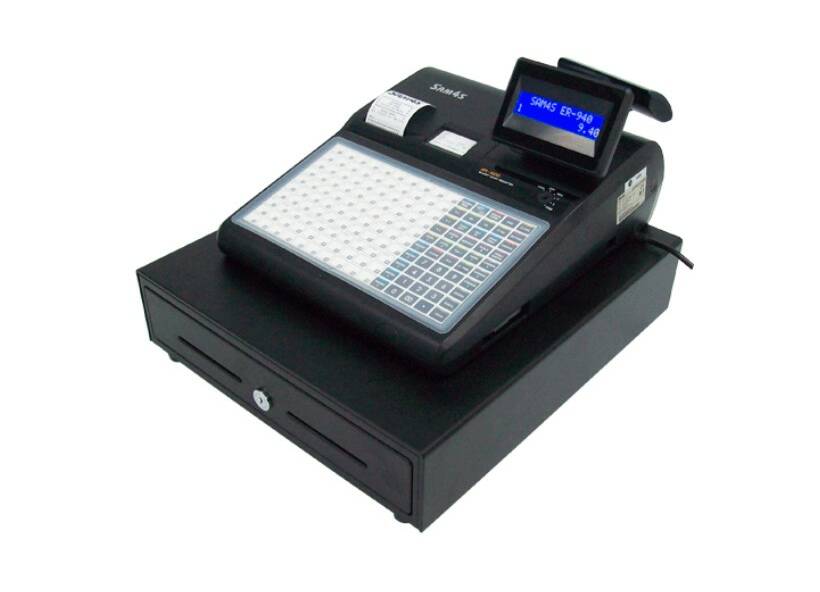 Gone: A new Samsung cash register - similar to this image - was stolen from a Colac fish and chip shop at the weekend.