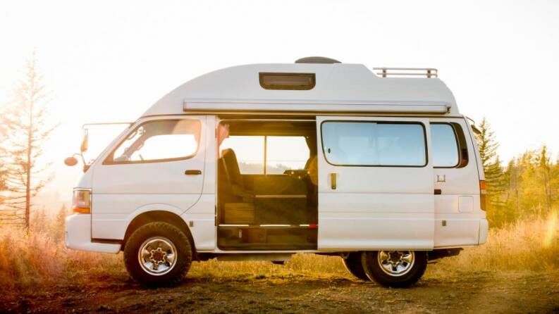 Info wanted: An early model Toyota campervan - similar to this - has been seen in Portland during the past week. Police are seeking information after finding a body in the burnt out van. 