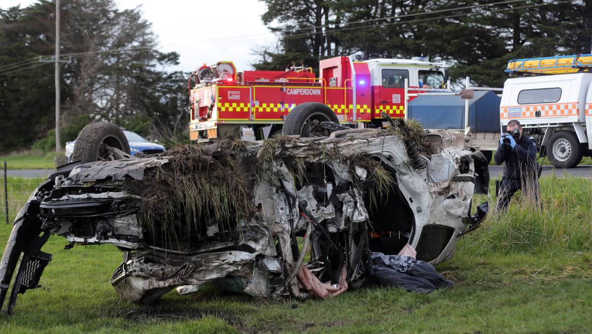 Lachlan Mitchel's sentencing on Thursday will involve a penalty after this collision near Camperdown in September last year.