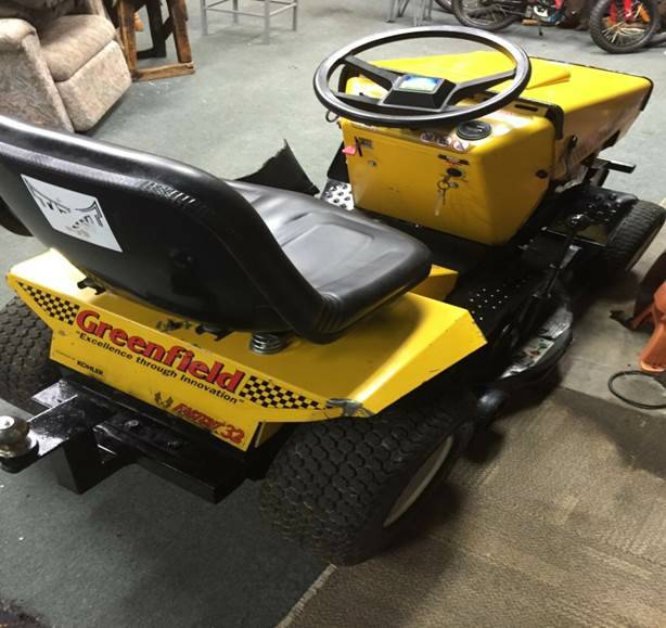 Ride-on mower stolen, information wanted