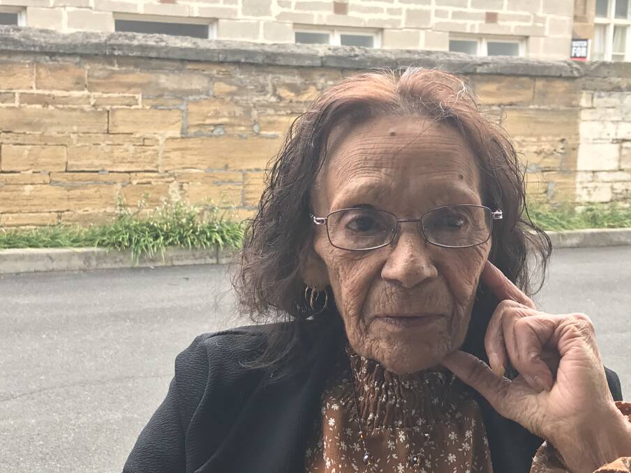 Cross-examined: Framlingham Aboriginal elder Aunty Violet Clark gave frank evidence in a Warrnambool court committal hearing on Thursday.