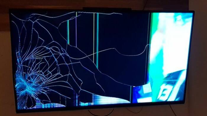 Damage: Police are investigating after a TV was smashed in a west Warrnambool home. This is a file image.