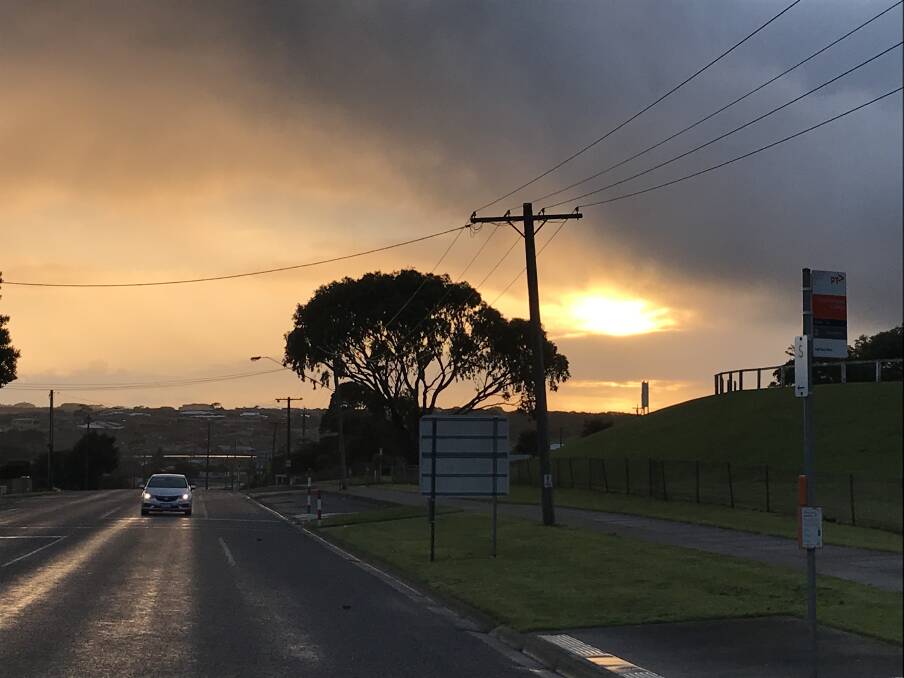 Just before 7am looking over north Warrnambool the sun was just starting to come through. Warrnambool is excerpting a top of 15 degrees today. 