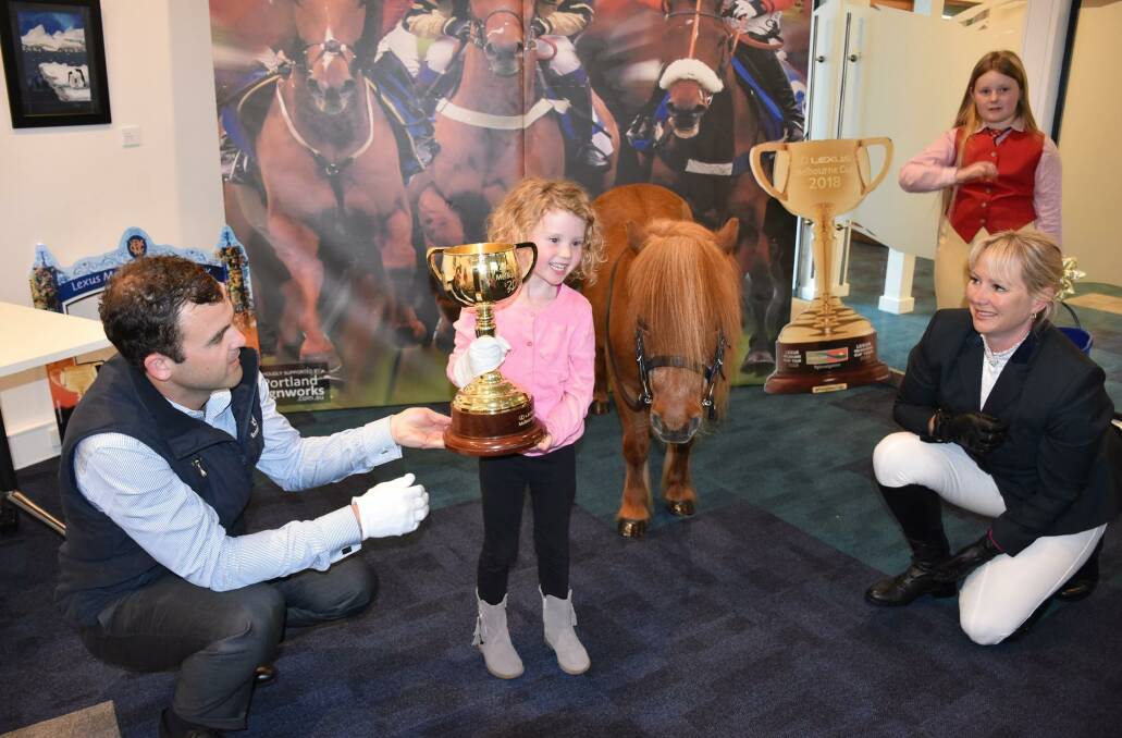 Portland locals get up close and friendly with the Melbourne Cup.