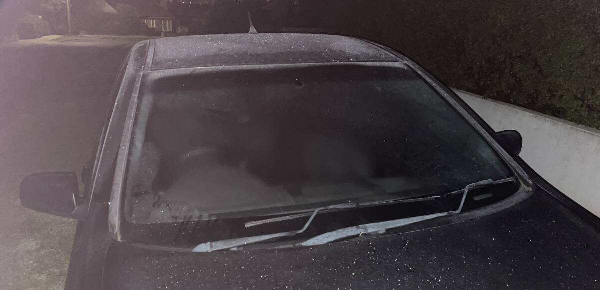 Windscreens were frozen solid in Warrnambool this morning. 