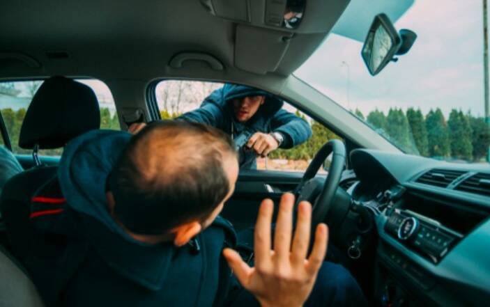 This is a file image of a carjacking.