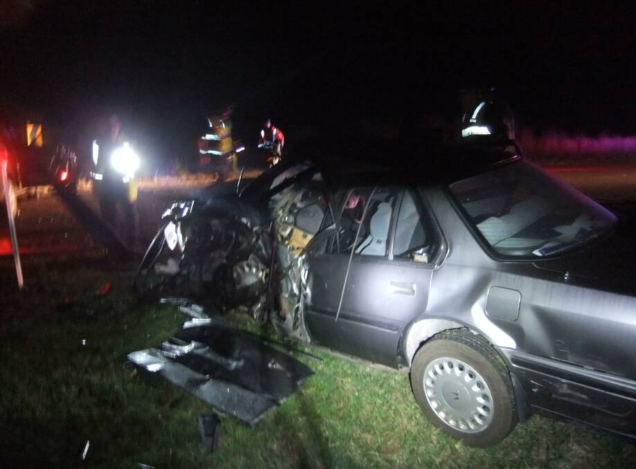 Both vehicles were destroyed in a head-on collision at Mailors Flat.