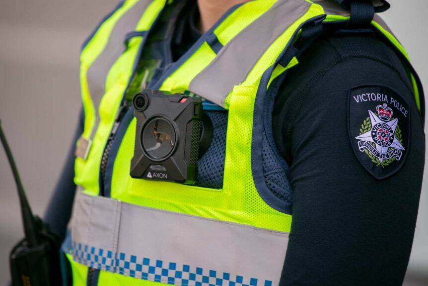 Vision: Body worn cameras are alleged to have captured footage of a disturbing incident near the Warrnambool golf course on Saturday.