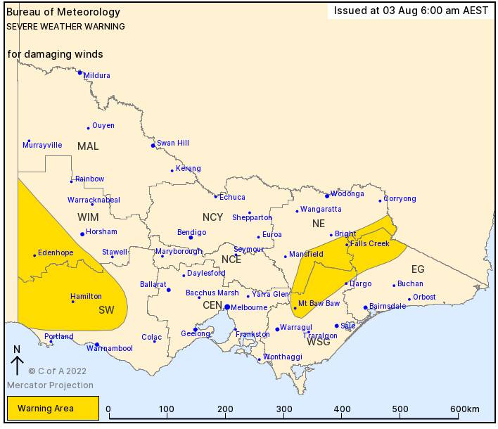 Severe weather warning again in place for tonight
