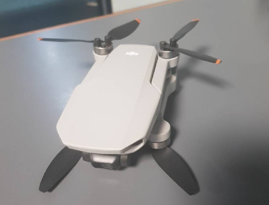Seeking owner: The drone that was found on Monday this week.