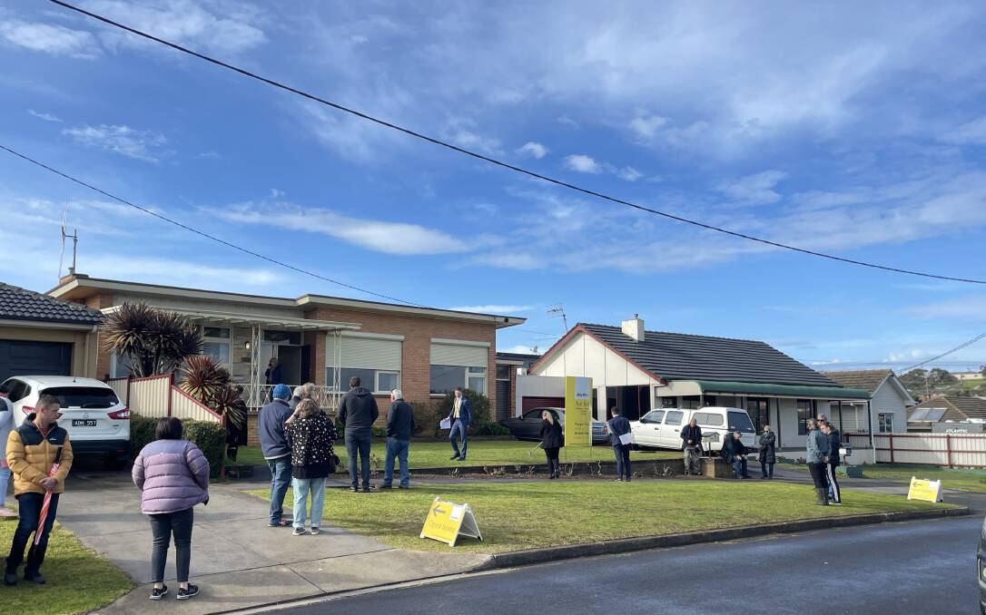 Successful sale: It took a mammoth 20 bids to lift a west Warrnambool home to well above its listed price range on Saturday morning.