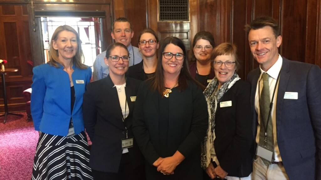 Funding boost: Member for South West Coast Roma Britnell (centre) pictured with participants in the Leadership Great South Coast program. Mrs Britnell has backed more funding for leadership programs if the opposition is elected at the November election.