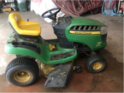 Gone: A picture of the mower that was stolen from Rosebrook early last Friday.