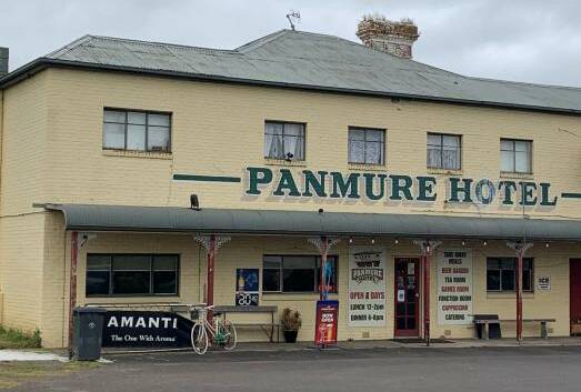 Gone: An image of the bike out the front of the Panmure Hotel. The bike was stolen overnight Saturday.