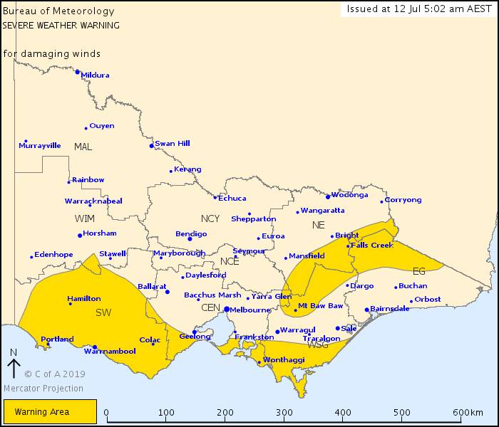 Severe weather warning continues, but it's slightly warmer