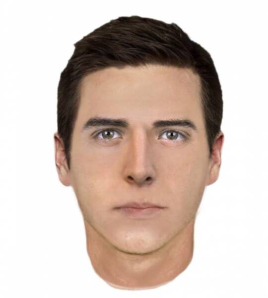 Do you know this man: The composite image of the red Jaguar driver police may may be able to assist with their inquiries.