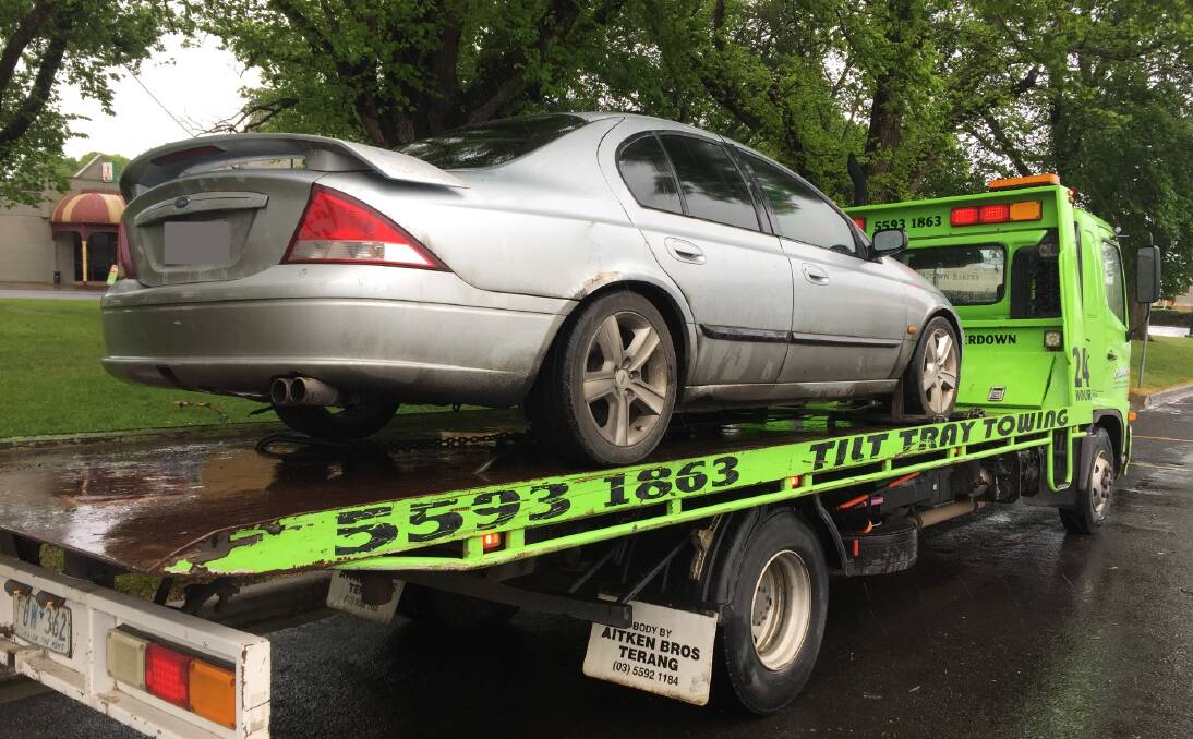 The car that was seized at Camperdown.