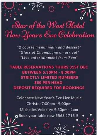 An advertisement for the NYE celebration on the hotel's facebook page.