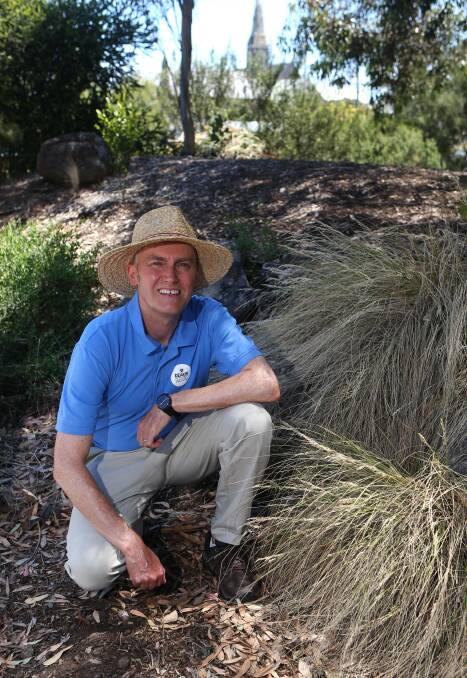 GREAT OUTDOORS: Deakin University's Llewellyn Wishart says natural terrain such as rocks, bark and dirt are essential parts of childhood learning. Picture: Amy Paton