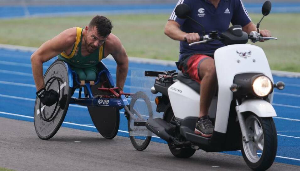 Paralympian Kurt Fearnley. Picture: Jonathan Carroll