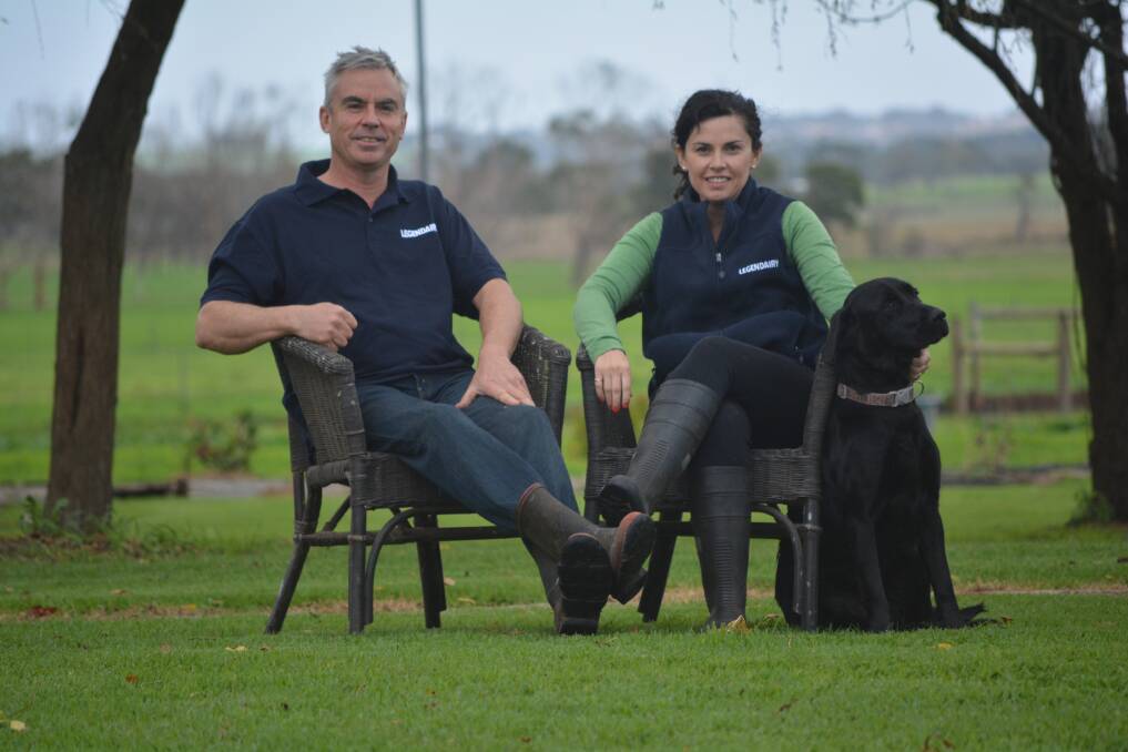 NOMINATED: Tania Luckin, right, has been nominated for a position on the Dairy Australia board. She is pictured with her husband Stephen.