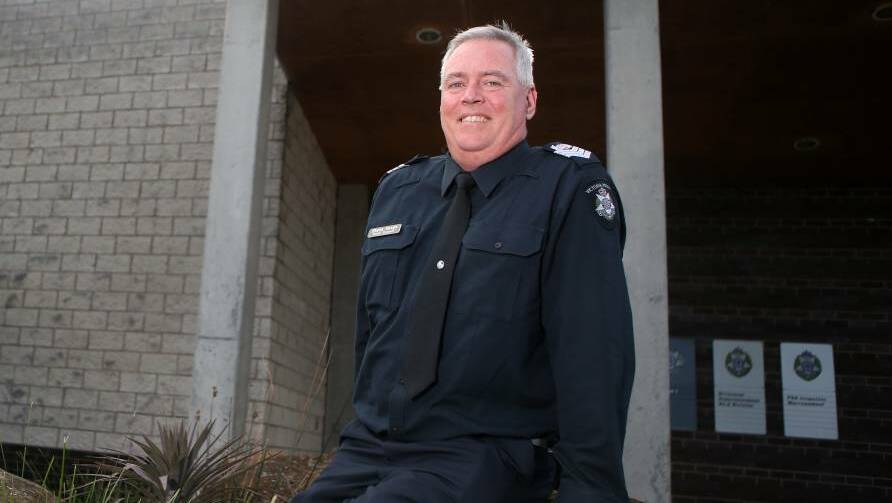 Senior Sergeant Shane Keogh from Warrnambool police says drug and alcohol addictions are behind much of the crime committed in the south-west. Picture: Amy Paton