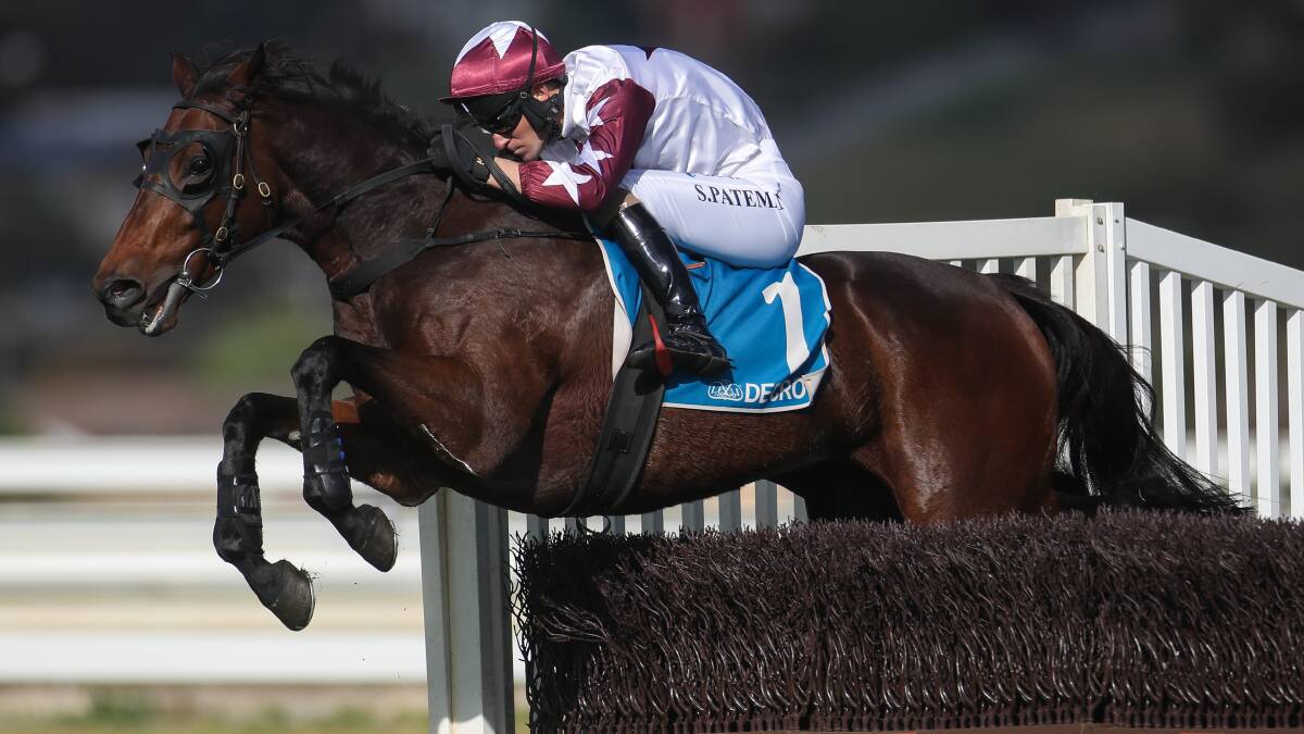 UP AND OVER: Bit Of A Lad's jumping career highlights include wins in the 2019 Brierly Steeplechase and 2020 Australian Steeplechase.