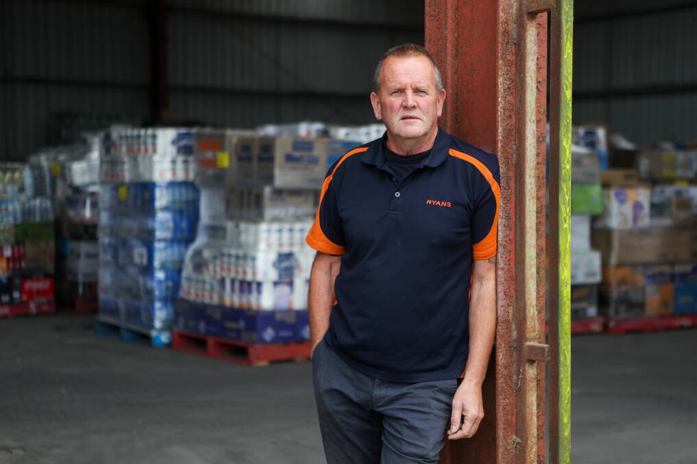 WORKING HARD: Warrnambool's Graham Ryan says that Ryans Transport is very busy with the coronavirus putting high demand on groceries. Picture: Morgan Hancock