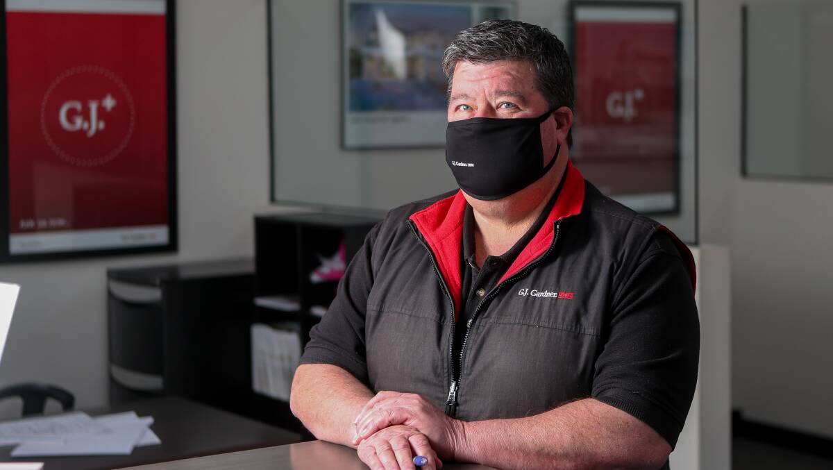 GJ Gardner Homes Warrnambool director Andrew Womersley says there has been a 'rush' of people enquiring about house building following a federal government scheme that he believes should be extended. Picture: Morgan Hancock