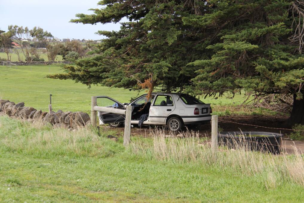 CRASH: Two people are in hospital, including a passenger in a critical condition, after a white Nissan Pulsar crashed near Port Fairy early on Saturday morning.