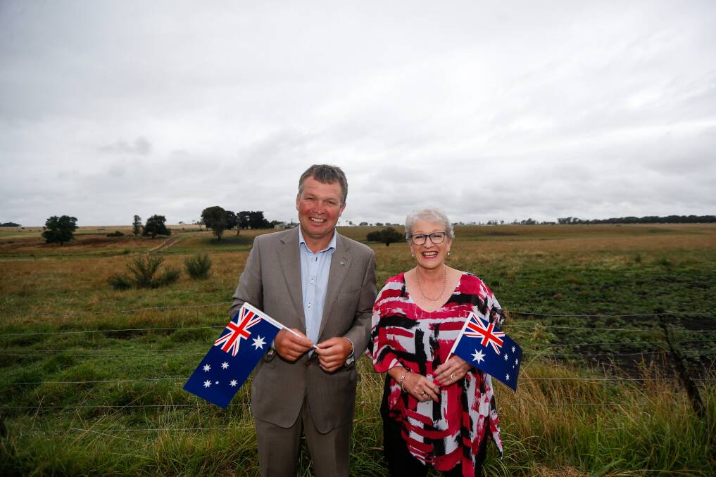 PROUD AUSSIES: Koroit's George Harper Kilpatrick and Jaqueline Thomas are Moyne Shire's newest Australians. Picture: Anthony Brady