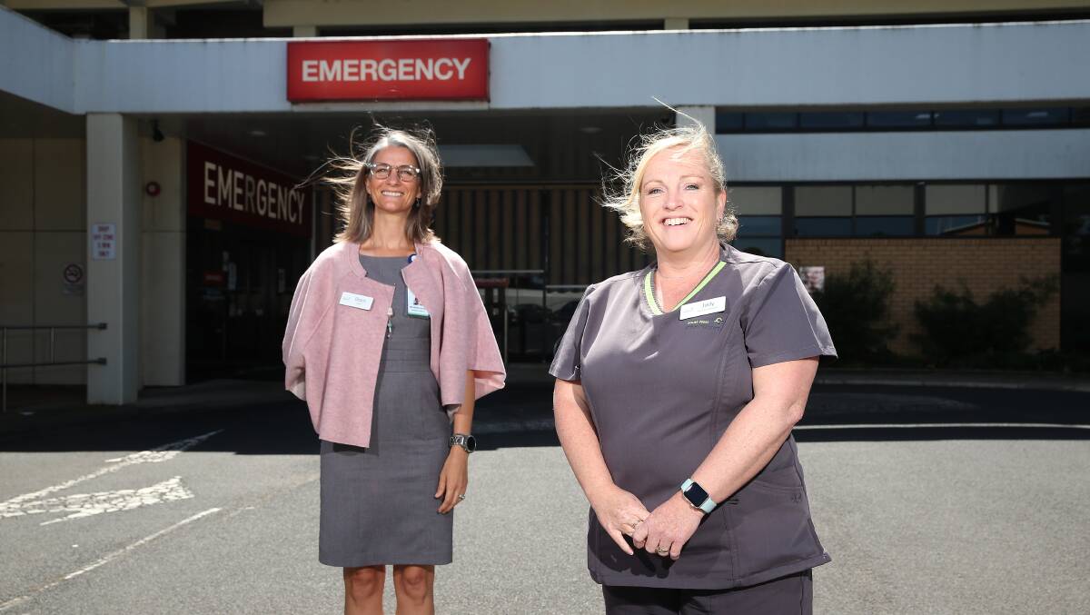 The Emergency Department's director Dr Grace Sousa, and nurse unit manager Jody McGovern. Picture: Mark Witte